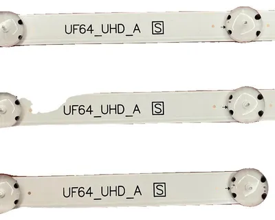 Immagine prodotto di Strisce di retroilluminazione a LED, 3 pezzi, 8 LED, 850 mm, compatibili con la serie UF64_UHD_A, regolabili