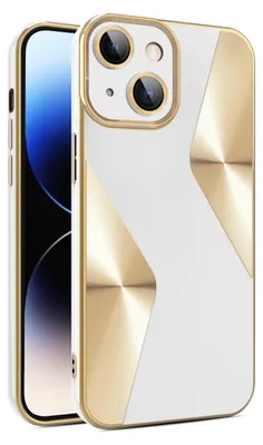 Obrázek produktu pro Pro Apple iPhone 15 Galvanické silikonové TPU pouzdro na mobilní telefon s ochranou fotoaparátu White