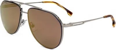 Produktbild von Hugo Boss BOSS 1326/S 6C5 BROWN HORN RUTHENIUM 60/15/145 Herren Sonnenbrillen