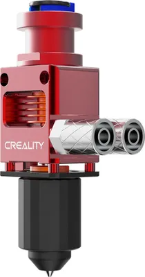 A close-up studio shot of a 3D printer hotend.