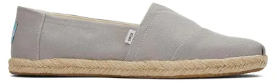 Obrázok produktu pre TOMS pánska plátená obuv Alpargata Rope Classic, plochá, farba: svetlosivá, veľkosť: 47,5 EU
