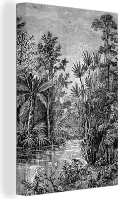 Produktbild von OneMillionCanvasses® - Leinwandbilder - 90x140 cm, Gestaltung - Wasser - Natur, Wandbilder Kunstdruck Wanddekoration - Foto auf Leinwand - Gemälde auf Holzrahmen  - Wandschmucke - Schlafzimmer