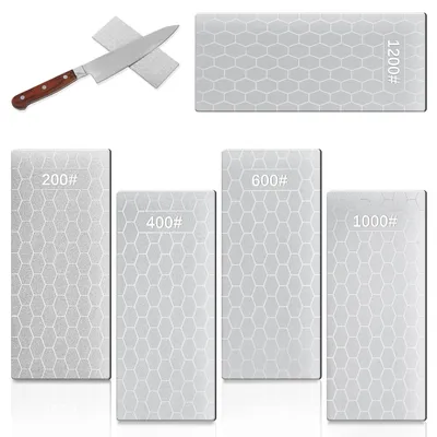 Obrázok produktu pre Sada piatich brúsnych kameňov s diamantovým brúsnym povrchom, s hrubosťou 200/400/600/1000/1200