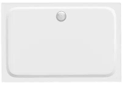 Immagine prodotto di Piatto Doccia Rea Belmond 90X120 Bianco con sifone dorato a spazzola