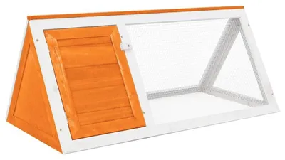 Obrázek produktu pro Dřevěná klec pro zvířata s kovovou mříží, vhodná pro králíky a menší zvířata