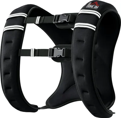 Produktbild von HOMCOM Gewichtsweste Weight Vest 10 kg verstellbar für Gewicht Tranning Krafttrainning Mann/Frau Oxford-Gewebe Metallsand Schwarz 40 x 35 cm