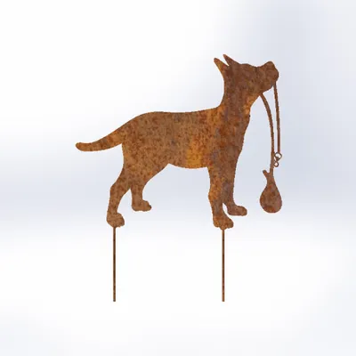 Produktbild von Edelrost lauffreudiger Hund mit Stecker