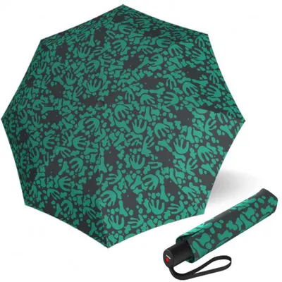 Zdjęcie produktu dla Knirps KNIRPS A.200 MEDIUM Organic Neptune - elegancki damski parasol w pełni automatyczny
