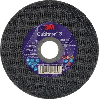 Produktbild von Trennscheibe Cubitron 3 D125x1,m gerade Cubitron 3 Bohrung 22,23 mm
