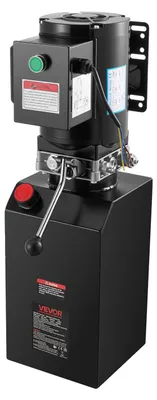 Produktbild von 14-Liter-Hydraulikaggregat, einfachwirkende Stahlpumpe für Kippanhänger, max. Überdruck 22 MPa und Fördermenge 6,3 l/min, 220–240-V-Hydraulikpumpe mit Metallbehälter zum Anheben von Kippanhängern