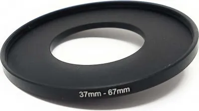 Produktbild von SYSTEM-S Objektiv Adapter 37 mm Gewinde zu 67 mm Step Up Ring in Schwarz für Filter