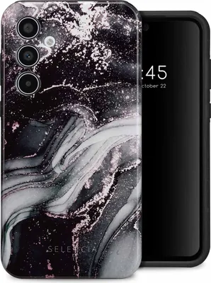 Image de Selencia Vivid Backcover pour le Samsung Galaxy A35 - Chic Marble Black