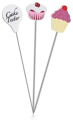 Produktbild von Kuchenprüfer – 3 Stück, aus Edelstahl – für das Backen