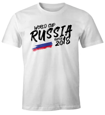 Produktbild von Herren T-Shirt Russland Russia Fan-Shirt WM Fußball-Sommer 2026 Fußball Weltmeisterschaft Moonworks®