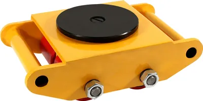 Immagine prodotto di Movimentazione di macchine per impieghi gravosi, capacità di carico 6T, rotazione a 360°, giallo