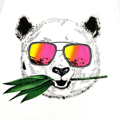Imagen del producto de Camiseta sin mangas para hombre, con estampado de panda, talla L, ideal para actividades de ocio y deportivas