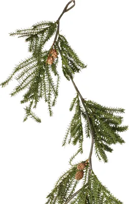 Produktbild von Tannengirlande mit Zapfen für Weihnachtsdekoration und vielseitige Einsatzmöglichkeiten