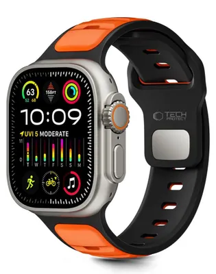 Image de Tech-Protect watch strap IconBand Line Apple Watch 44/45/46/49mm, black/orange