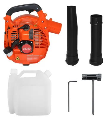 Obrázok produktu pre Benzínový fúkač lístia – 25,4 cm³, dvojtaktný motor, 275,45 CFM, výkonný ručný fúkač na trávu, záhradu a dvor