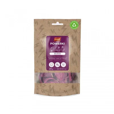 Produktbild von Powerki Vitapol - Gefriergetrocknete Rote Bete Für Papageien Und Nager 20G