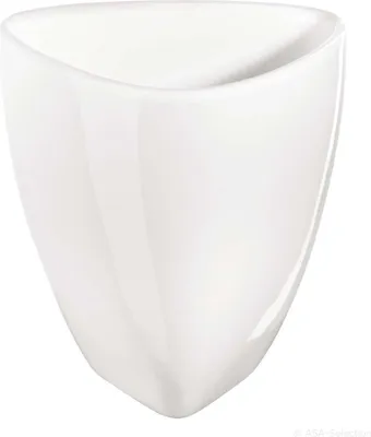 Produktbild von ASA Selection Tetra Vase, Blumenvase, Blumentopf, Blumen, Dekoration, Steingut, Weiß, 65002005