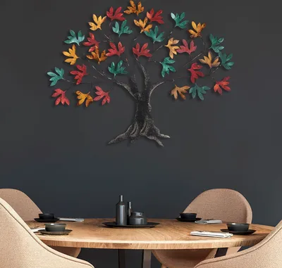 Produktbild von Wallity, Yggdrasil, Wanddeko, Mehrfarbig, Metall, 115 x 94 x 4 cm
