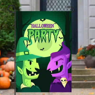Produktbild von Außendekoration, Gartendekorationsflagge, Hängeflagge, Halloween-Gartenflagge