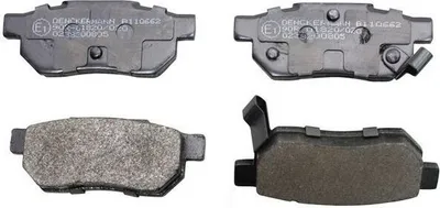 Produktbild von DENCKERMANN Bremsbeläge Satz Hinten Bremsklötze für HONDA CIVIC VI Hatchback (EJ, EK) B110662