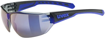 Produktbild von Uvex Equate Schutzbrille Schwarz-Blau Matt (2416) S53.3.082.2416