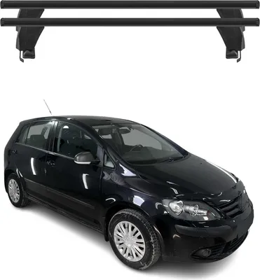 Image de Menabo Barres de toit Transversales pour VW Golf V Plus 2003-2008 Alu Noir ABE