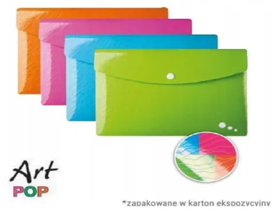 Obrázek produktu pro Oxford 400031413, Obálková složka, DL, Polypropylen (PP), Modrá, Zelená, Šedá, Růžová, Purpurová, Průhledná, Na šířku, 120 mm