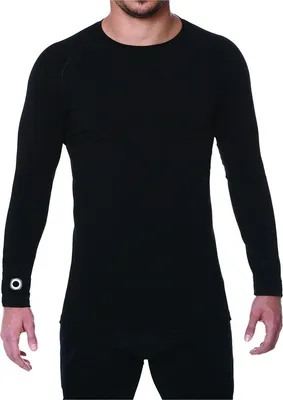 Produktbild von Elite Sport Compression Trikot Langarm Kinder - Schwarz | Größe: 16