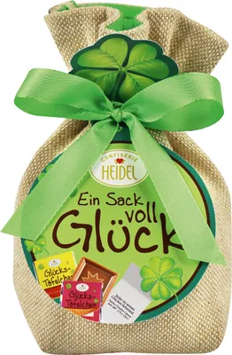 Produktbild von Heidel Ein Sack voll Glück Beutel mit verschiedenen Chocosorten 151g