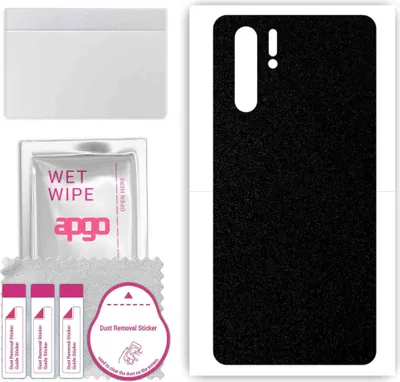 Produktbild von apgo Rückseite Schutzfolie, Skin, kompatibel mit Huawei P30 Pro, Hinten Displayschutzfolie aus Vinylfolie, kratzfest, einfache Montage - Mattschwarz