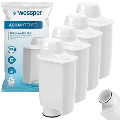 4er-Pack Wasserfilter für Kaffeemaschinen, kompatibel mit Saeco CA6702/00