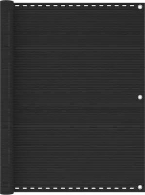 Image de The Living Store Brise-vue balcon Anthracite 120x600 cm HDPE