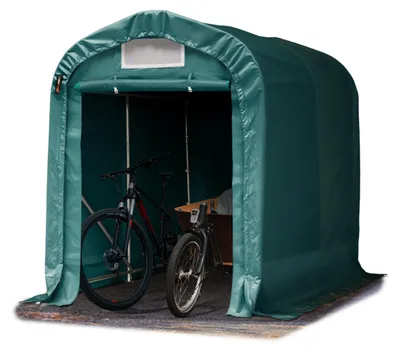 Image de TOOLPORT Tente-garage carport 1,6 x 2,4m d'élevage abri agricole tente de stockage bâche 800 N armature solide vert fonce