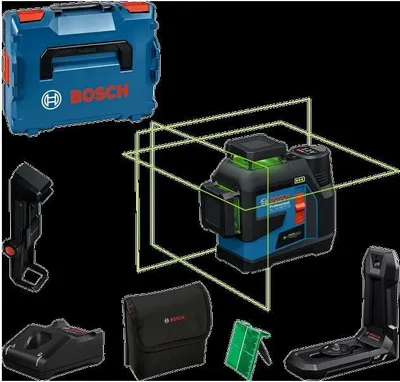 Image de Laser à ligne Bosch Professional GLL 12V-100-33 CG, 3 lignes 360°, Dual Power, IP65
