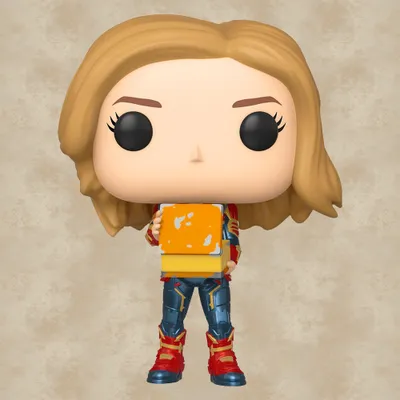 Image de FUNKO POP CULTURE MARVEL COMICS CAPTAIN MARVEL FIGURINE VINYLE MASQUÉE NOUVEAU   Funko