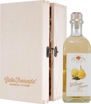Produktbild von Fies Williams Birnen Likör mit Geschenk-Holzkiste
