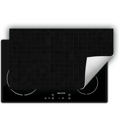 Produktbild von DarHaus Herdabdeckplatte 90x52 cm Anti Rutsch Matte Aufrollbar, schwarz - Platte