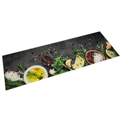 Produktbild von Küchenteppich Waschbar Gewürze 60x180 cm Samt