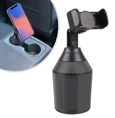 Productafbeelding van Universele telefoonhouder voor in de auto, 360 graden draaibaar, bekerhouder, smartphonehouder