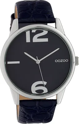 Produktbild von Oozoo Leder Damen Uhr Analog Quarzuhr Armband dunkelblau Timepieces D2UOC10377