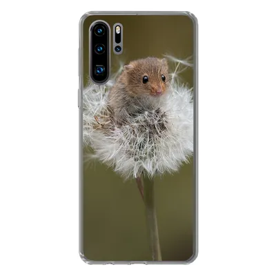 Produktbild von MuchoWow® Handyhülle Schutzhülle Hülle für Huawei P30 Pro Maus - Jung - Blumen Silikon Softcase Handy Hülle - Schutzdeckel
