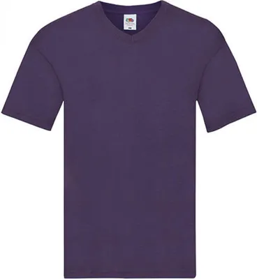 Produktbild von Fruit of the Loom 61-426-0 | Herren Original V-Neck T - Farbe: Purple - Größe: S