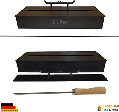 Produktbild von 2 Liter Ethanolbrenner Schwarz für Gel und Ethanolkamine