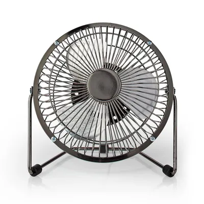 Produktbild von Nedis FNDK1GM15, Haushalts-Lamellenlüfter, Grau, Metallisch, Tisch, Metall, 1 m, USB