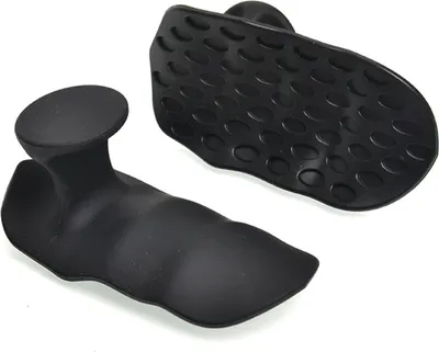 Produktbild von 1 Paar/1 Set rutschfeste Silikon-Trainingsgriffe für Damen und Herren, Handflächenschutz, Gewichtheben, Kurzhanteln, Kreuzheben, Klimmzüge, Fitness-Training, fingerlose Handschuhe