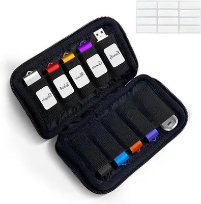 Produktbild von Elektronischer Organizer für Ladegeräte und Kabels, wasserdichter Rucksack mit 10 Fächern für USB-Kabels und Zubehör